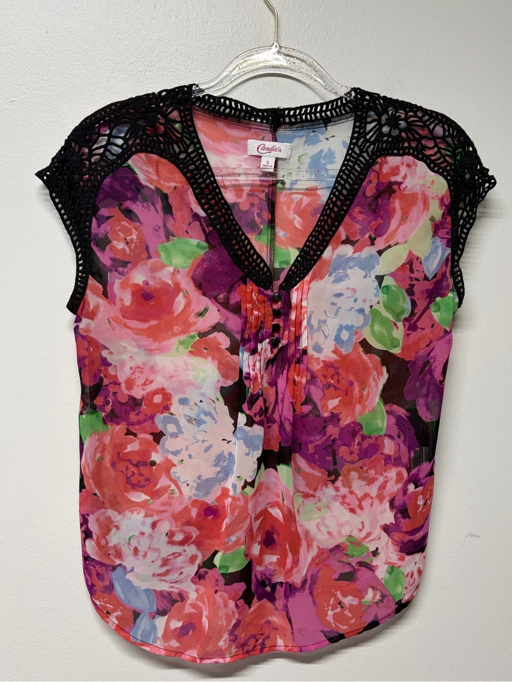 Candies Floral Blouse Top